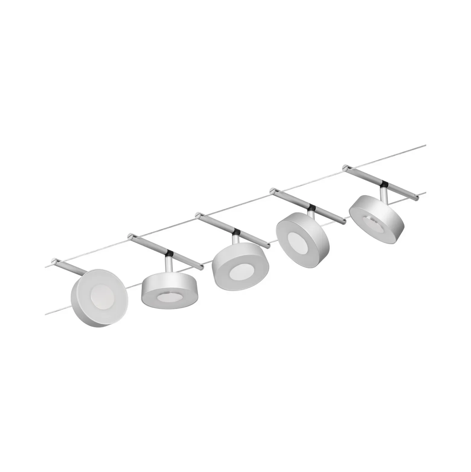 Paulmann Circle sobre cable LED 5 luces cromo mate