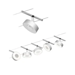 Paulmann Circle sobre cable LED 5 luces cromo mate