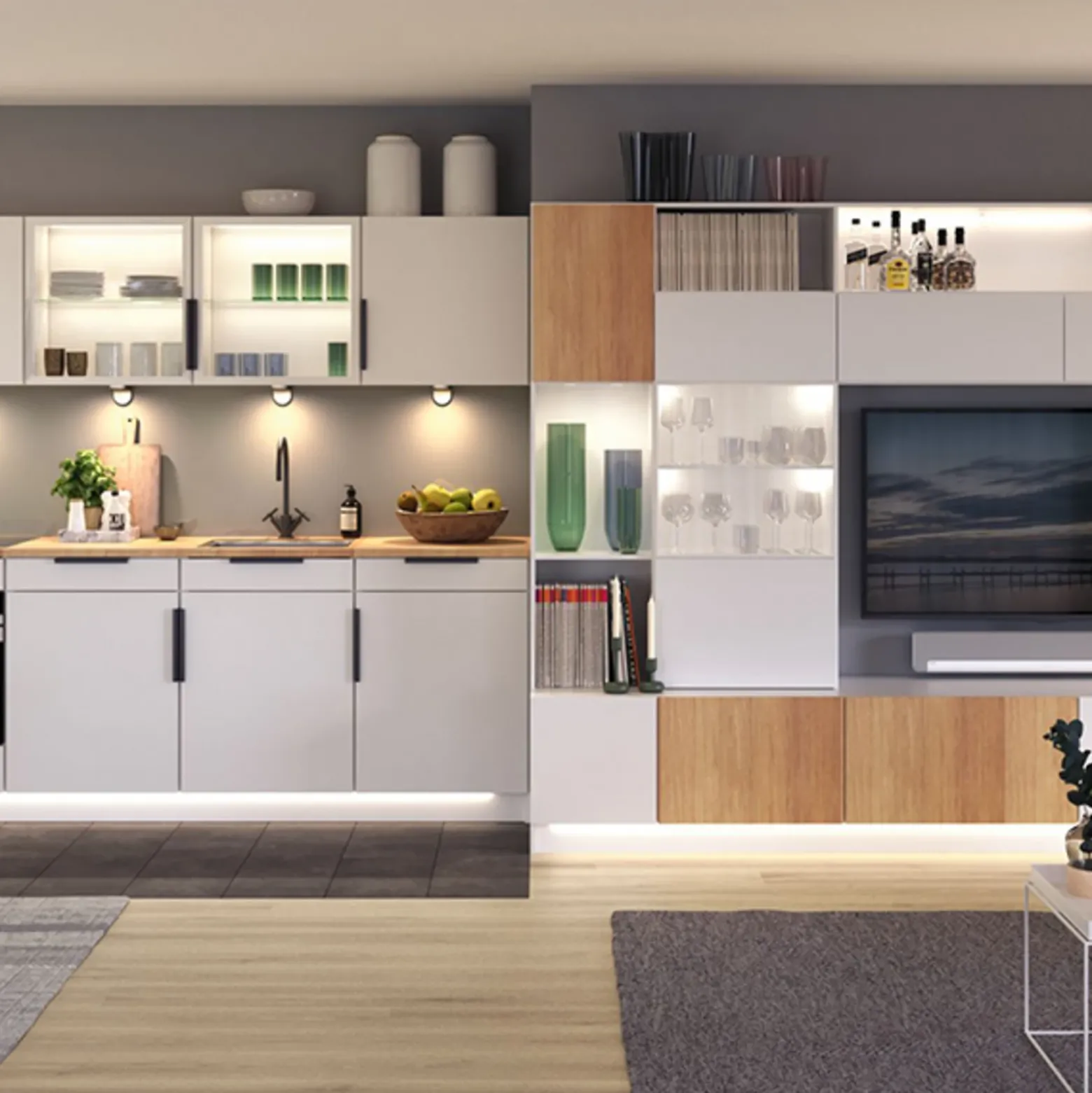 Paulmann Clever Connect Medal de muebles, blanco