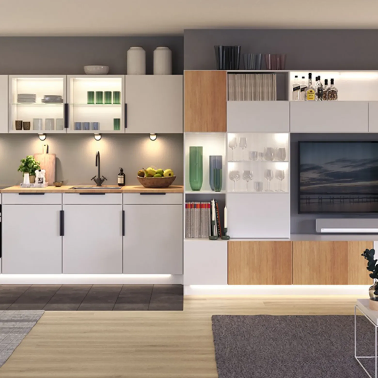 Paulmann Clever Connect Pola de muebles, blanco