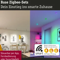 Paulmann Coin Base Foco empotrable LED negro 3 RGBW ZigBee