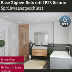 Paulmann Coin Base Foco empotrable LED negro 3 RGBW ZigBee