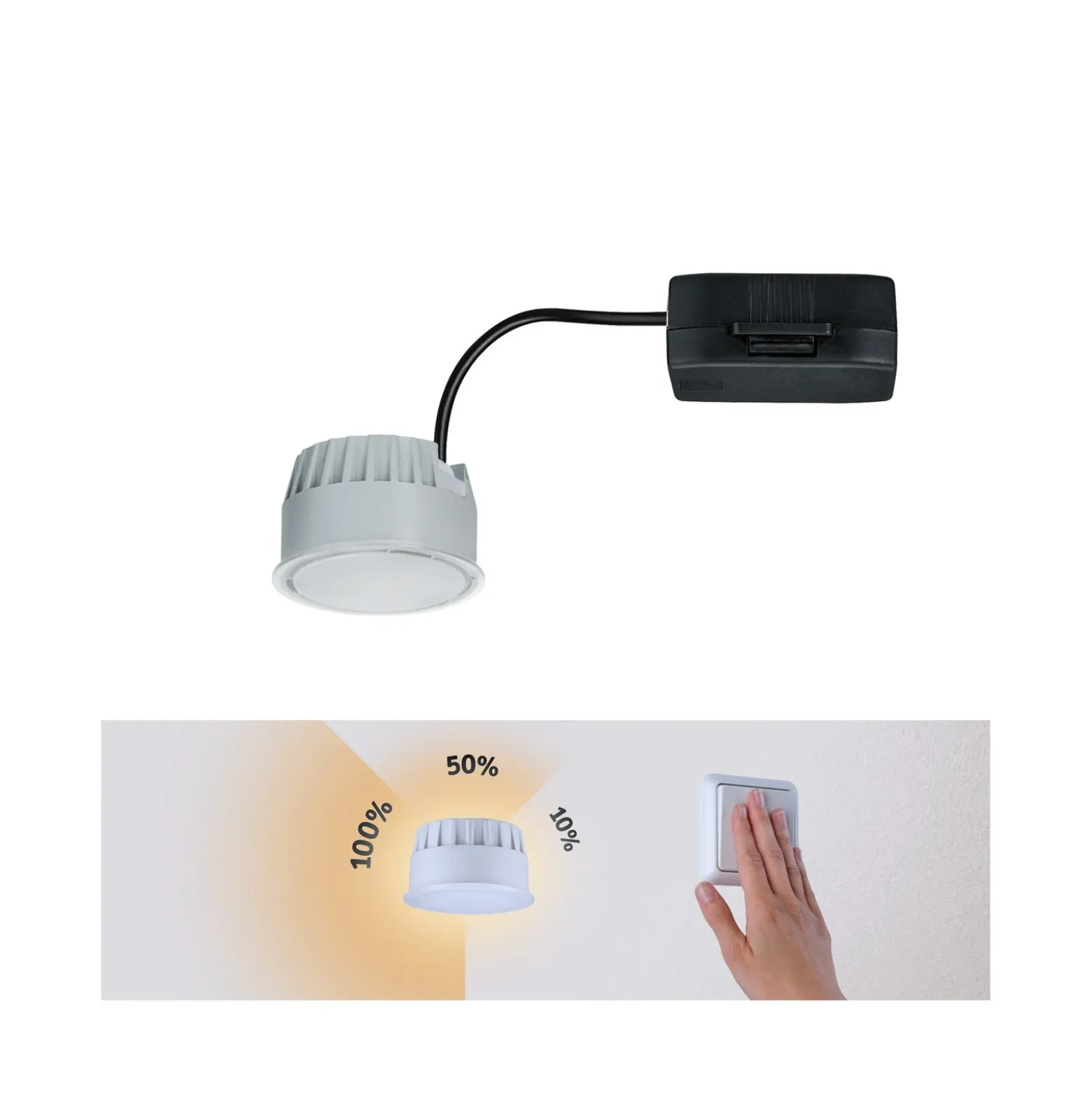 Paulmann Coin Nova LED 3 step dim 100° 6W 4.000K