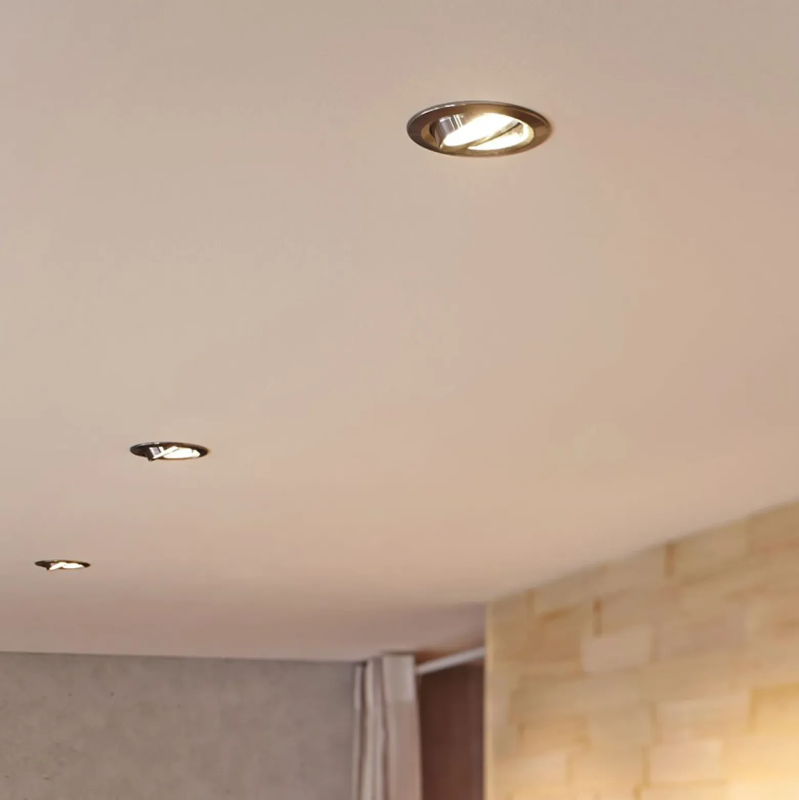 Paulmann Coin Slim empotrado LED cromo dim 3 ud