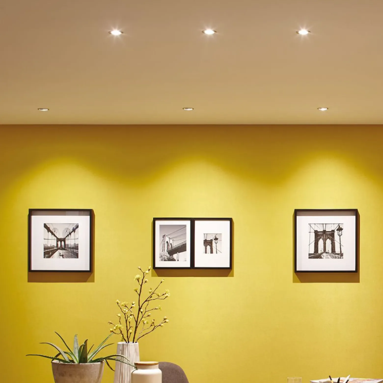 Paulmann Coin Slim empotrado LED cromo dim 3 ud