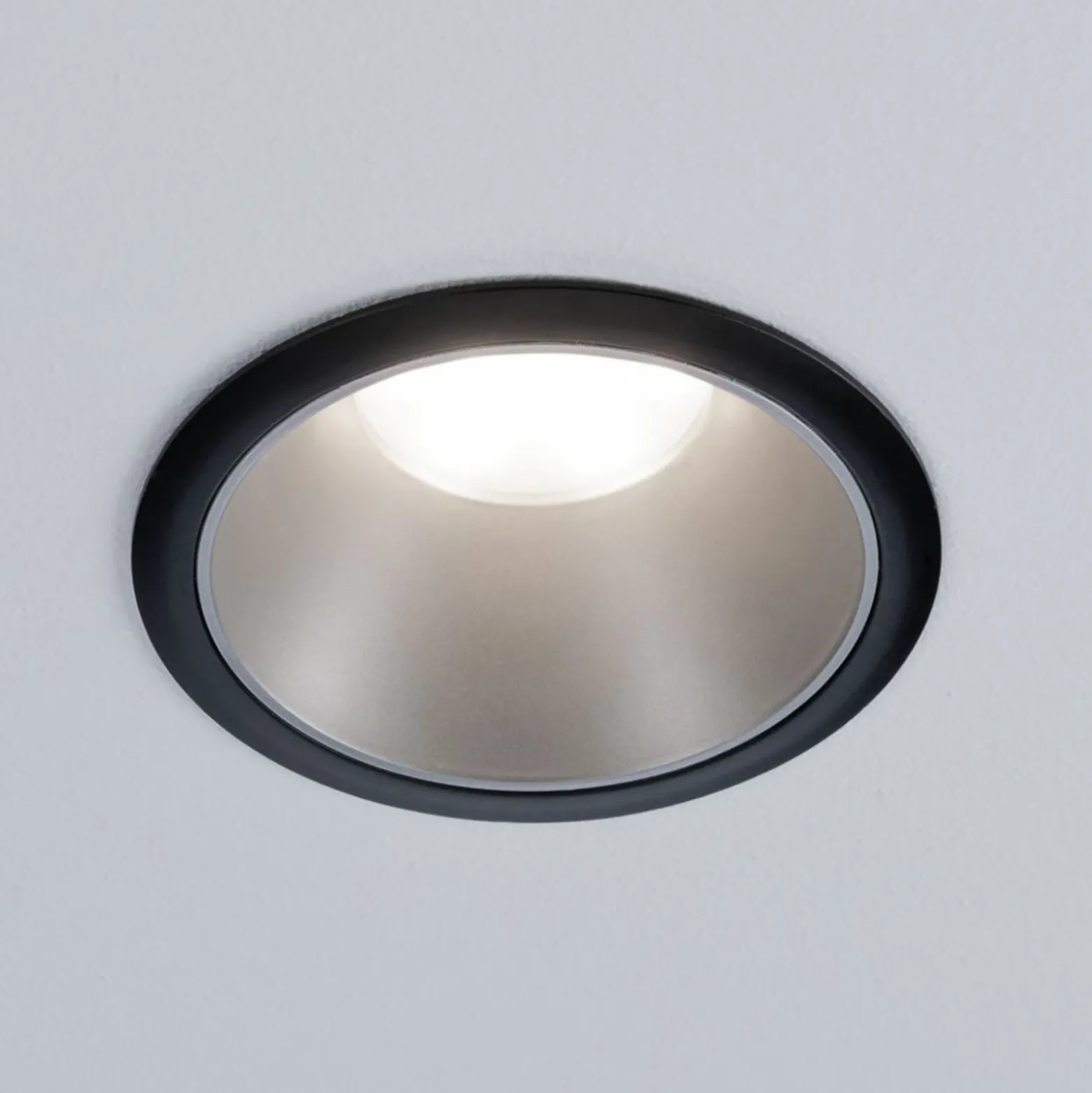 Paulmann Cole foco LED plateado-negro, juego de 3 unidades