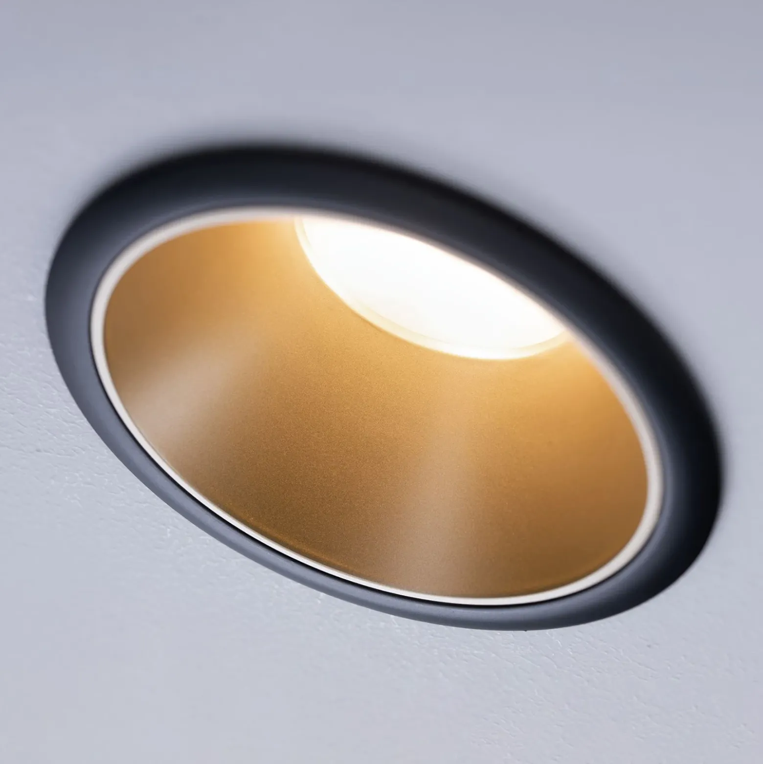Paulmann Cole spotlight LED, dorado-negro