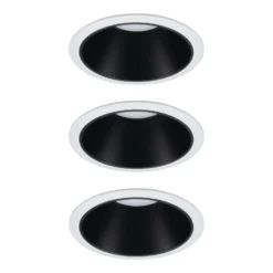 Paulmann Cole spotlight LED, negro-blanco, set 3