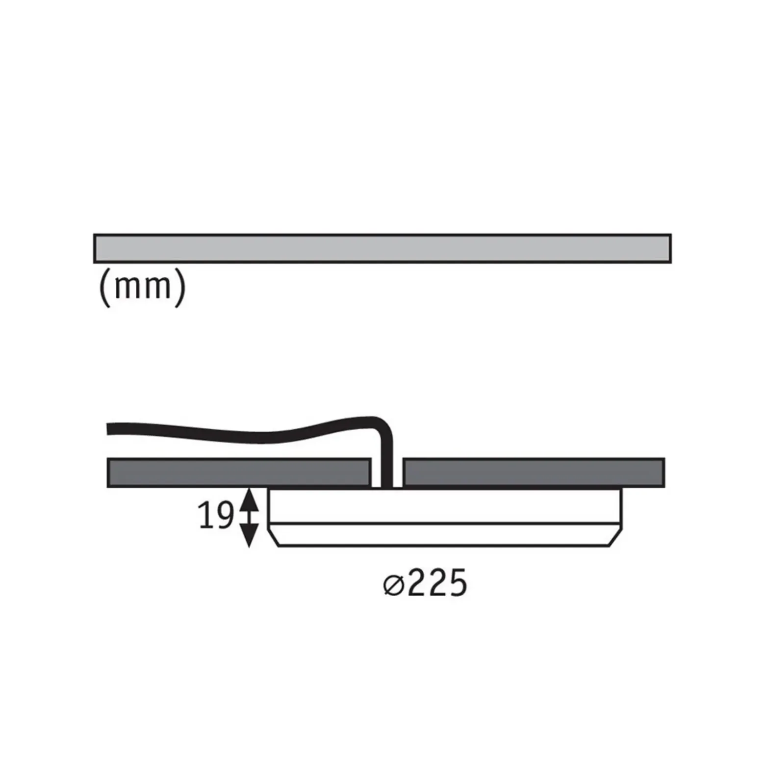 Paulmann Cover it panel LED 4.000 K 22,5cm