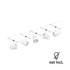 Paulmann Cup sobre cable básico 5 luces blanco