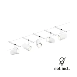 Paulmann Cup sobre cable básico 5 luces blanco