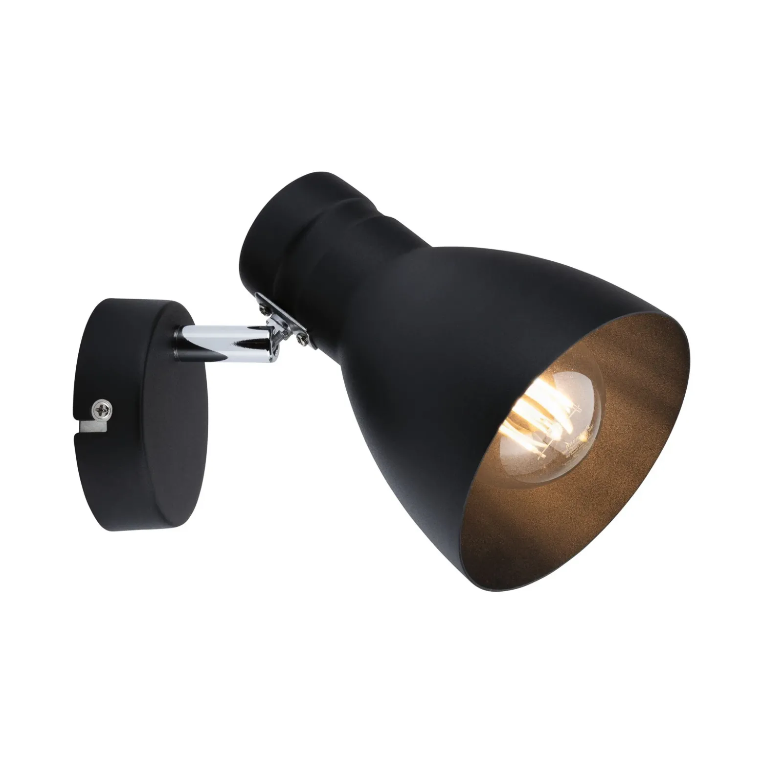 Paulmann Davy lámpara de pared, negro, 1 luz