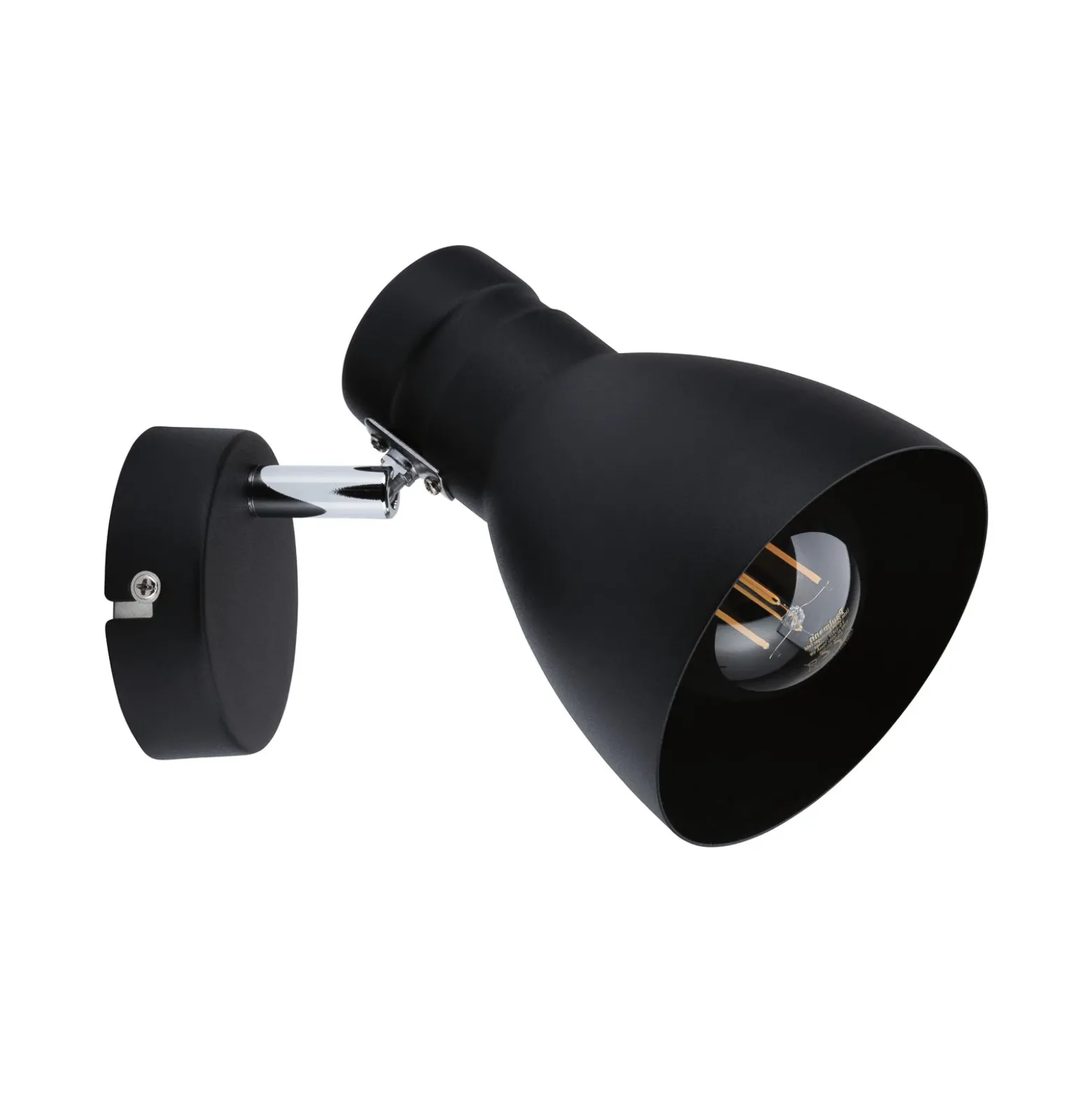 Paulmann Davy lámpara de pared, negro, 1 luz