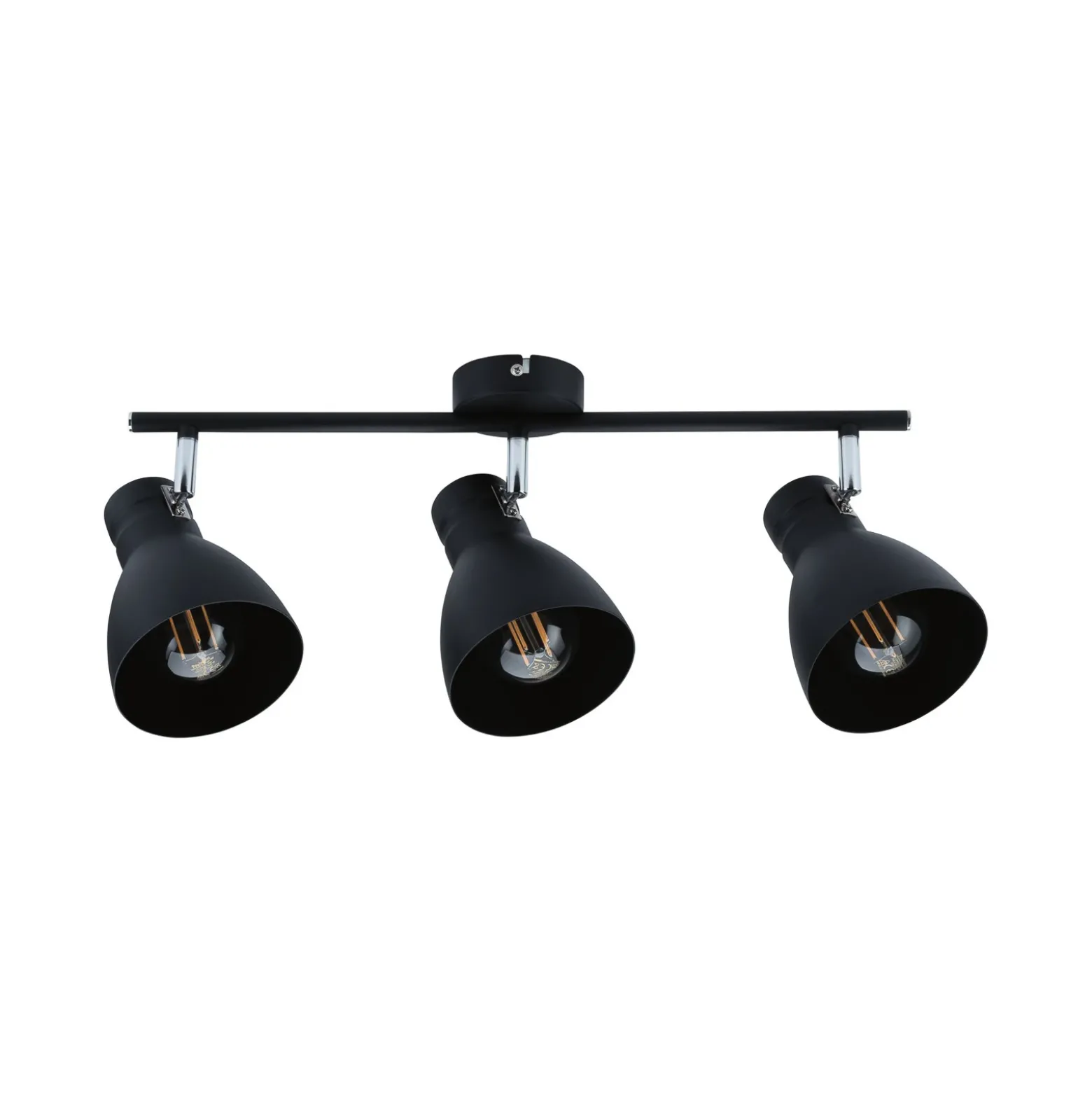 Paulmann Davy plafón, negro, 3 luces