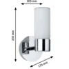 Paulmann Eleon aplique IP44 cromo/opalino 1 luz