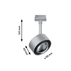 Paulmann foco LED Aldan URail 2.700K cromo mate