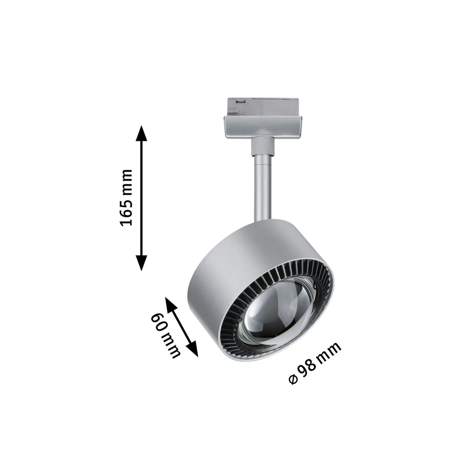 Paulmann foco LED Aldan URail 2.700K cromo mate
