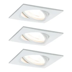 Paulmann 3 focos Nova angular atenuable, blanco
