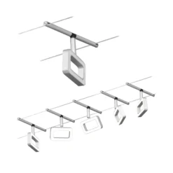 Paulmann Frame sobre cable LED 5 luces cromo mate