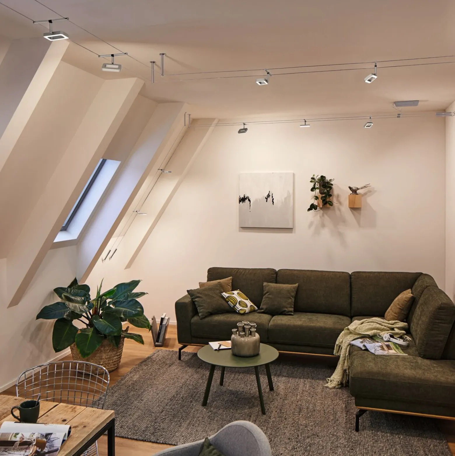Paulmann Frame sobre cable LED 5 luces cromo mate