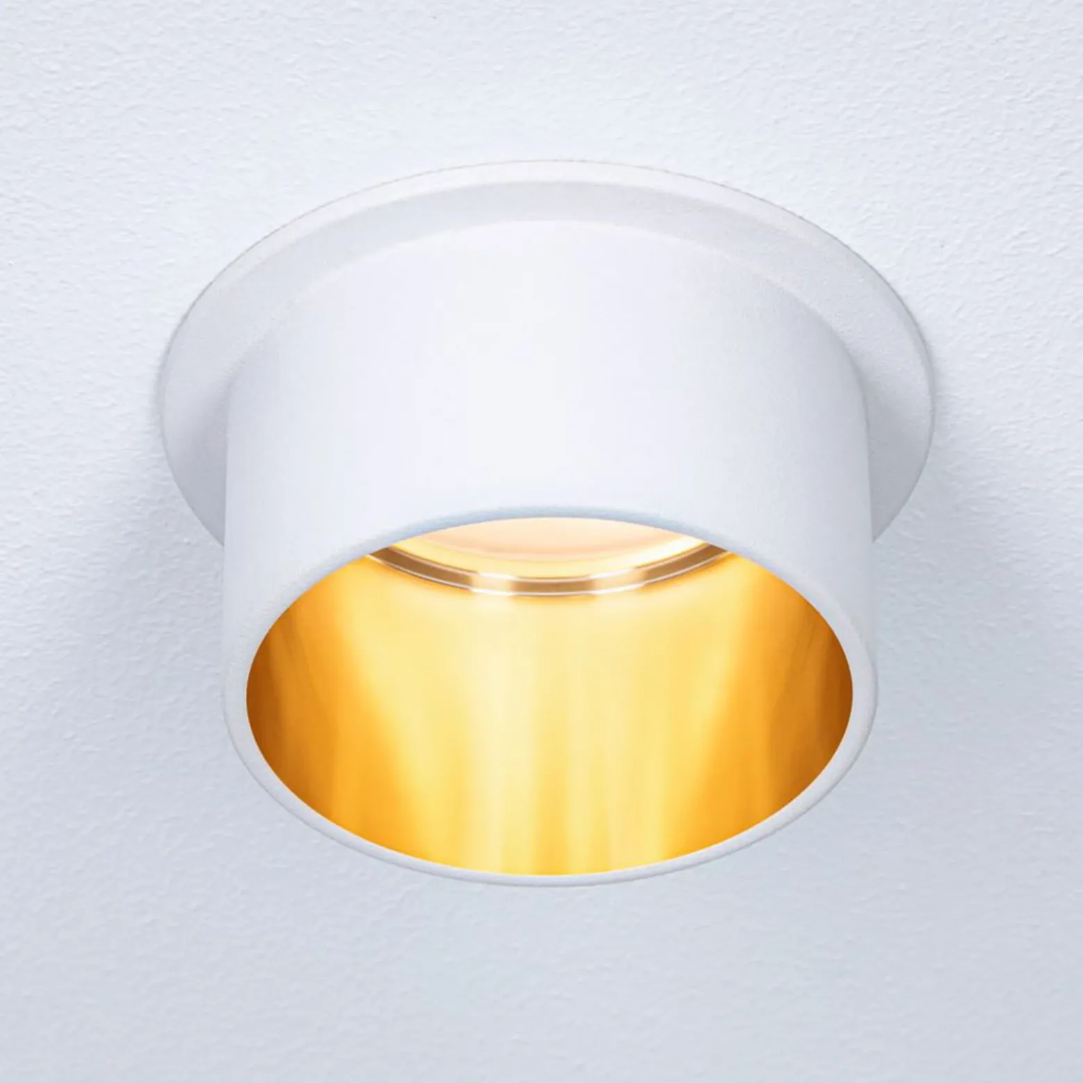Paulmann Gil LED empotrable blanco mate/oro