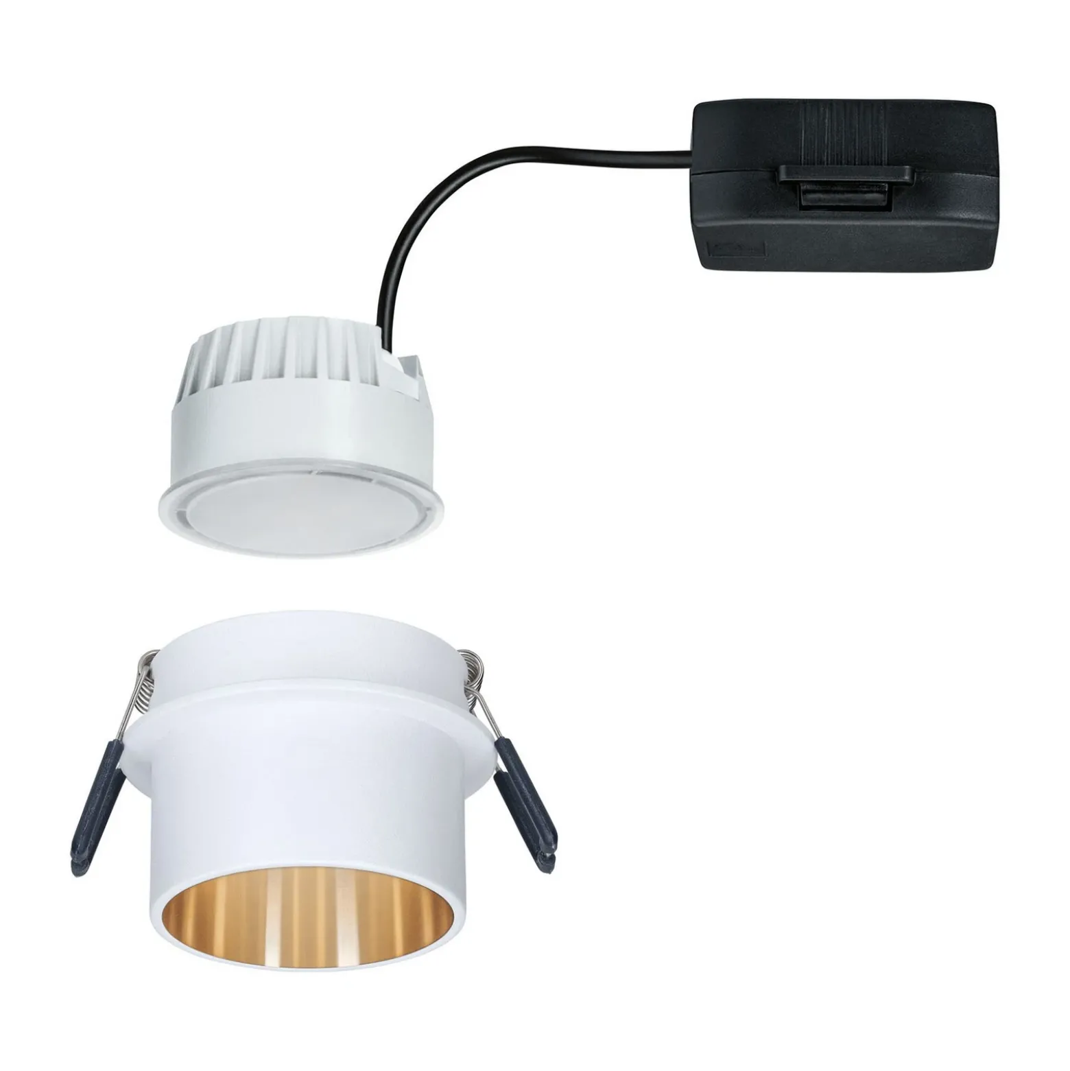 Paulmann Gil LED empotrable blanco mate/oro
