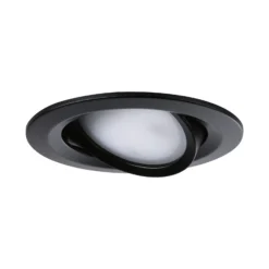 Paulmann, juego de 3 focos Nova Coin redondos orientables, negro mate