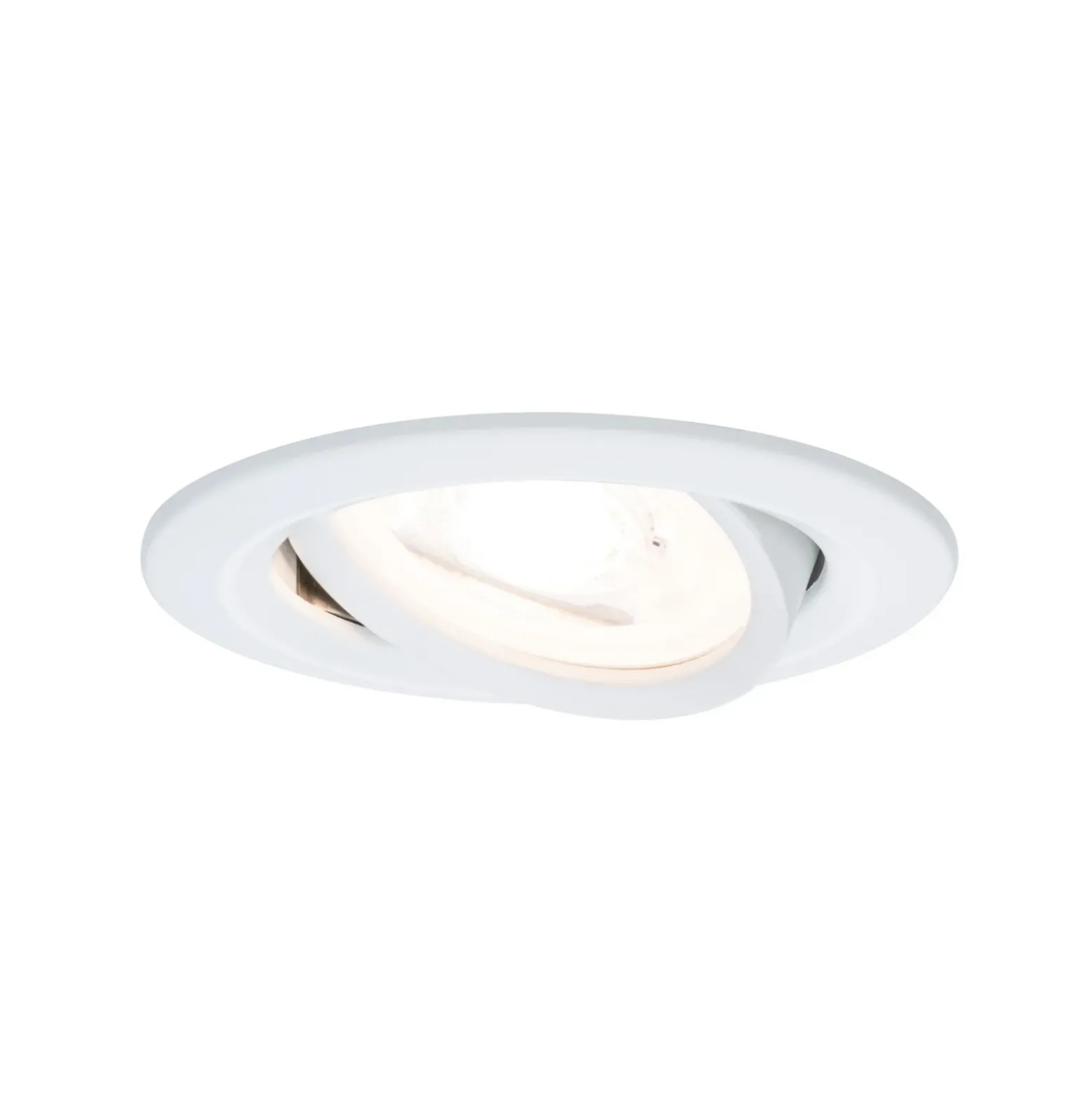 Paulmann, juego de 3 focos Nova redondos orientables, blanco mate, GU10, 2700 K