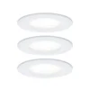 Paulmann, juego de 3 focos Nova redondos blancos fijos, IP44, GU10, 4000 K