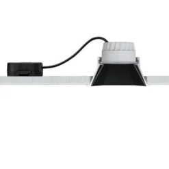Paulmann LED empotrable Cole Coin negro/dorado, angular, IP44, atenuable, 3x