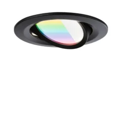 Paulmann LED empotrable Nova Coin Smart negro RGBW, juego de 3, 8,4 cm