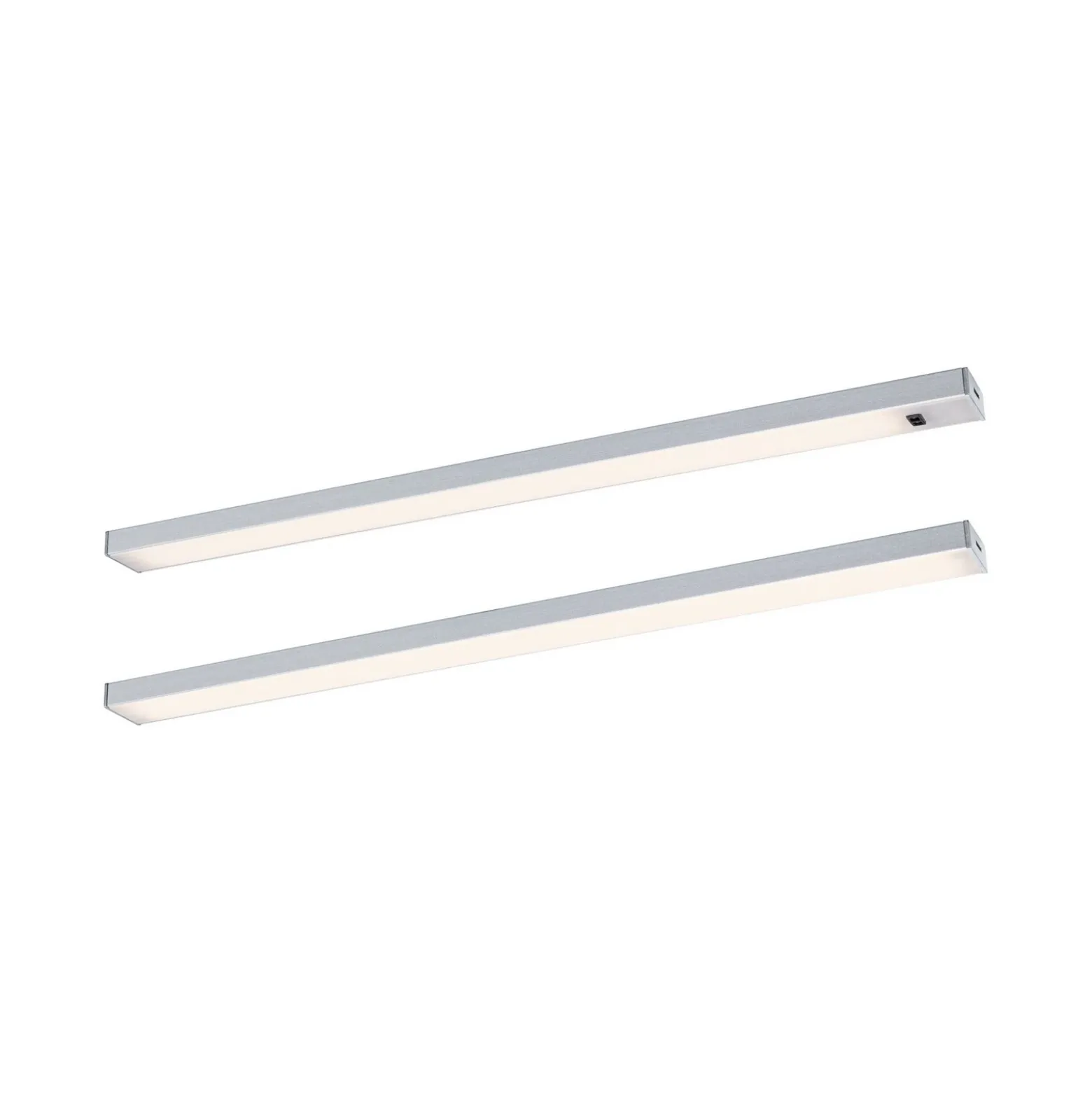 Paulmann Lámpara bajo mueble Inline, juego de inicio de 2 unidades, cromado, 35