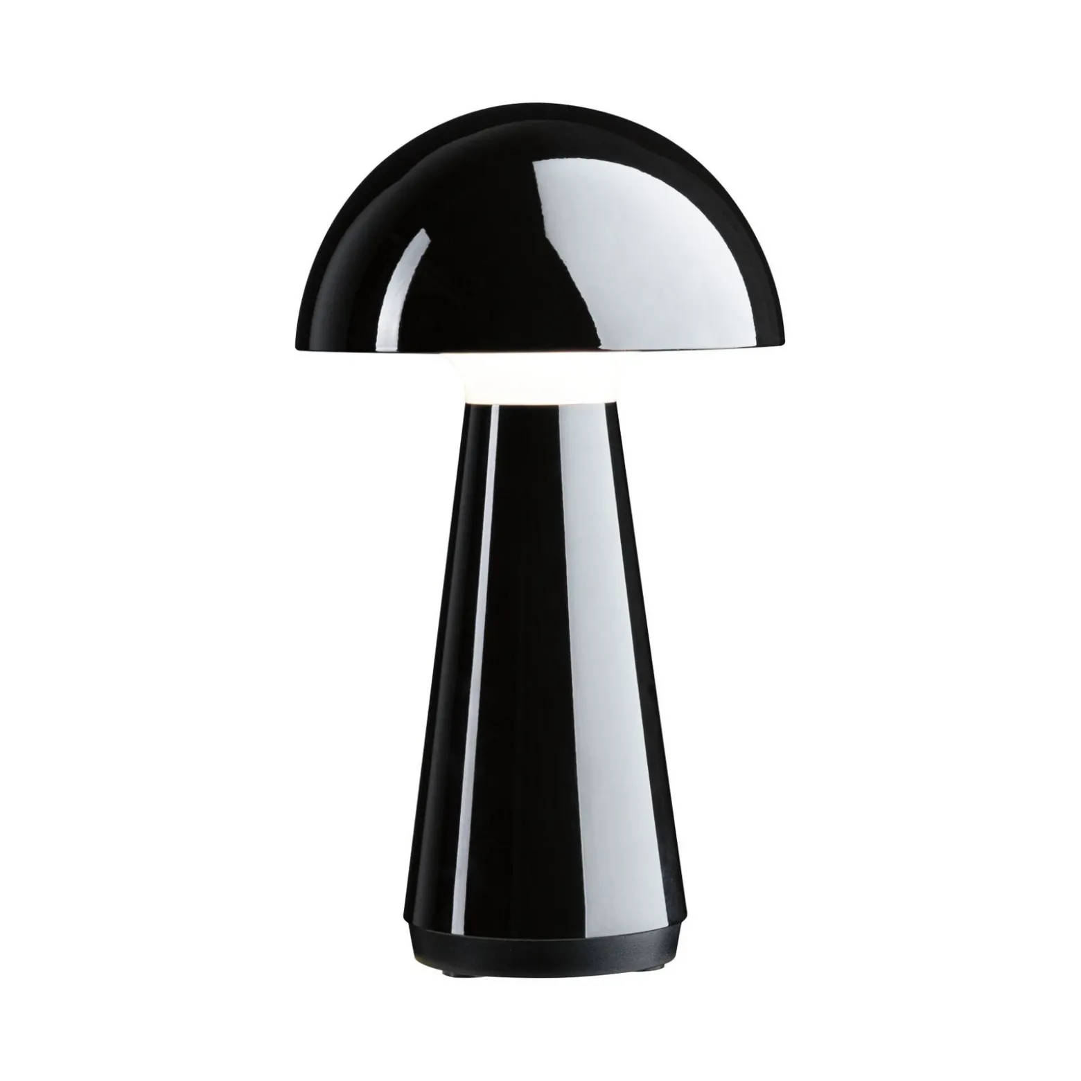 Paulmann lámpara de mesa LED recargable Onzo, negra, plástico, IP44