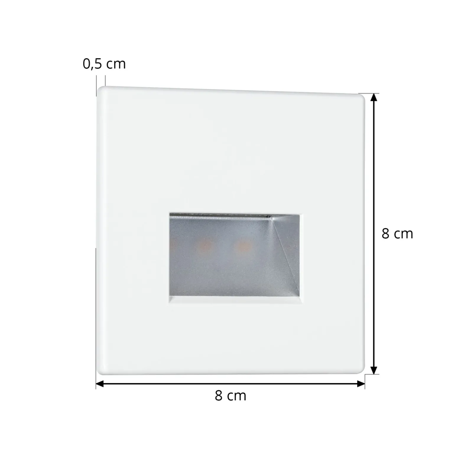 Paulmann lámpara de pared LED empotrable EDGE, blanco