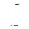 Paulmann lámpara de pie LED Jagun, antracita, fieltro, atenuable en 3