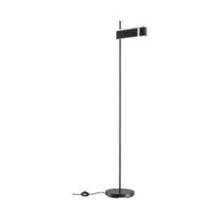 Paulmann lámpara de pie LED Jagun, antracita, fieltro, atenuable en 3