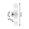 Paulmann Luena aplique IP44 cromo E14 2 luces