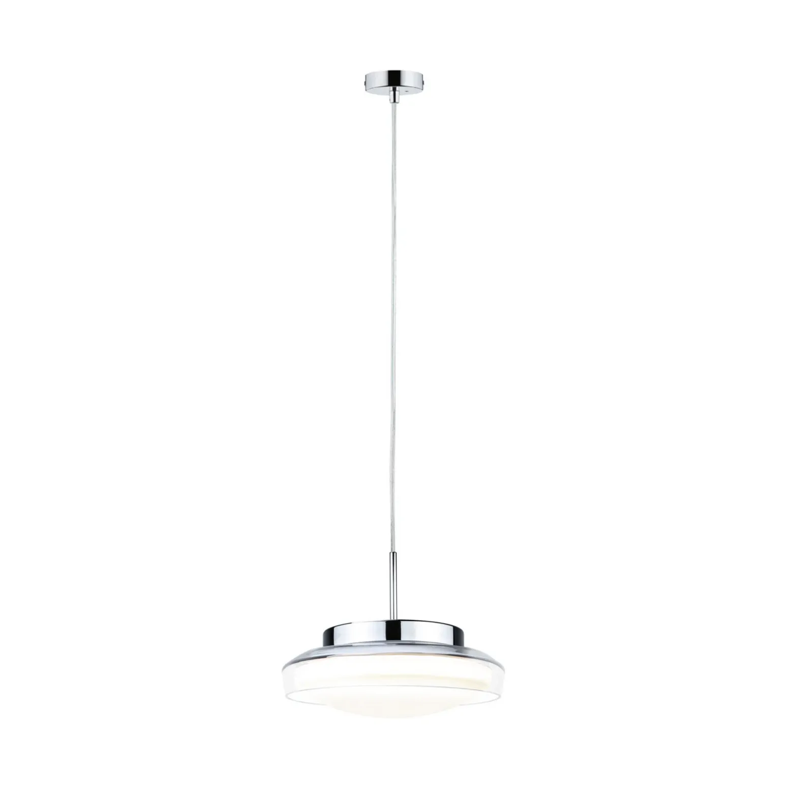 Paulmann Luena colgante LED IP44 cromo Ø25cm