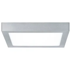 Paulmann Lunar panel LED, angular, cromo, 30x30cm