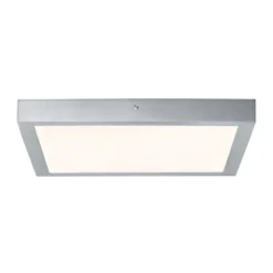Paulmann Lunar panel LED, angular, cromo, 40x40cm