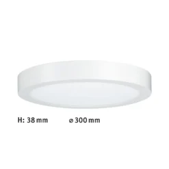 Paulmann Lunar panel LED redondo Ø30cm blanco mate