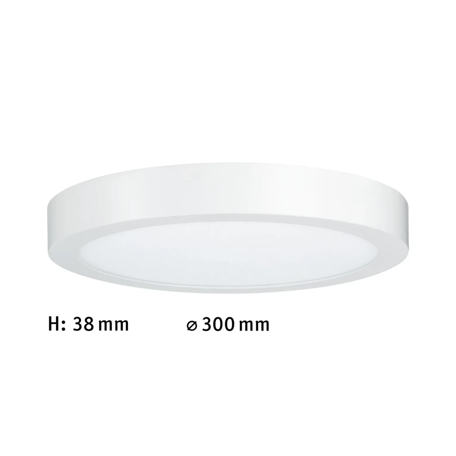 Paulmann Lunar panel LED redondo Ø30cm blanco mate
