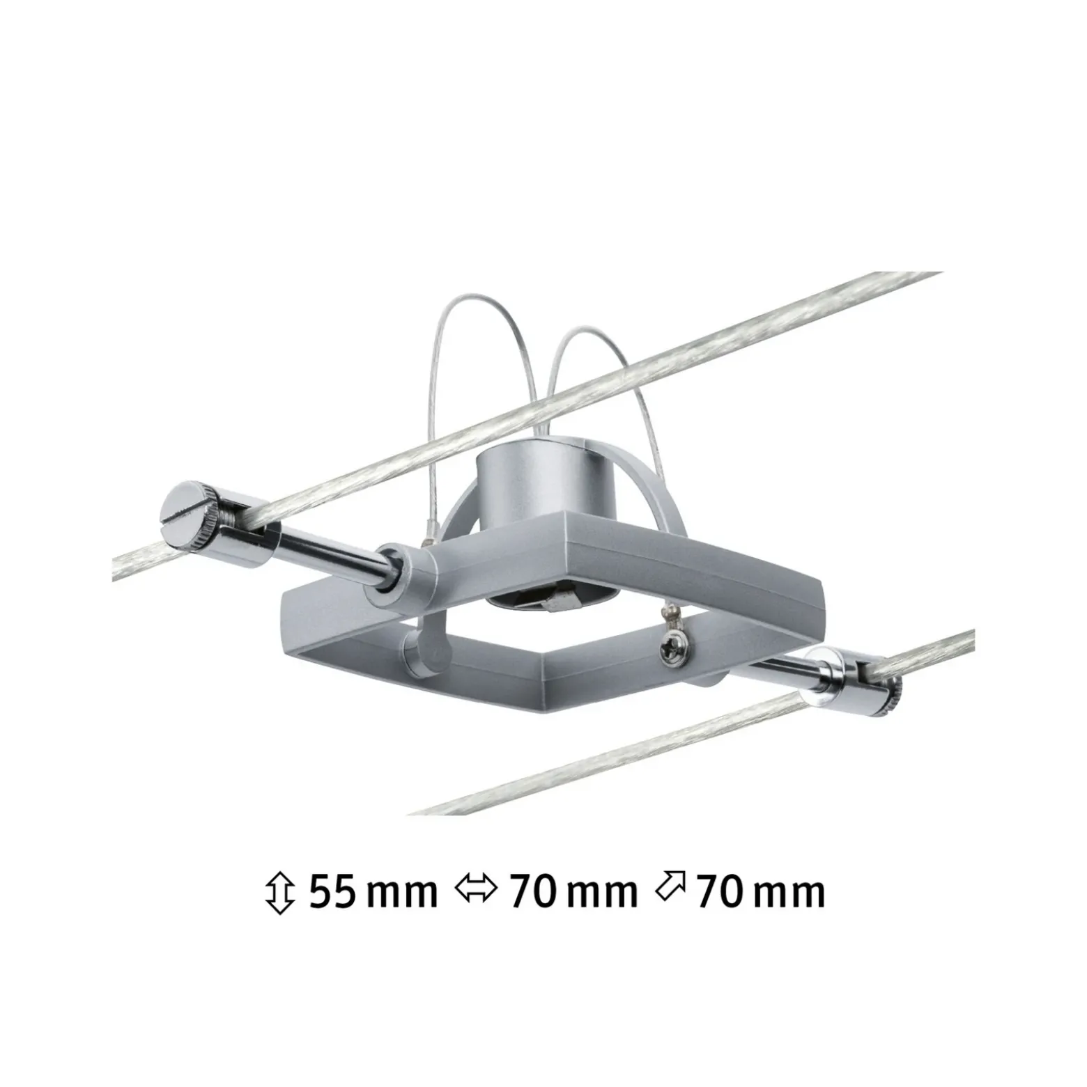 Paulmann Mac II foco iluminación cable cromo mate