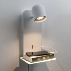 Paulmann Malena USB foco de pared estante, blanco