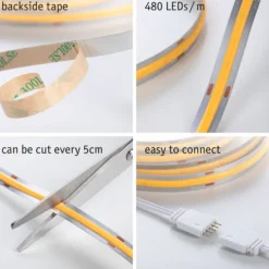 Paulmann MaxLED 500 COB IP20 blanco cálido 3m