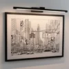 Paulmann Mingo Lámpara para cuadros LED 61,5 cm negro