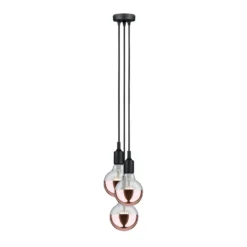 Paulmann Neordic Ketil colgante 3 luces negro
