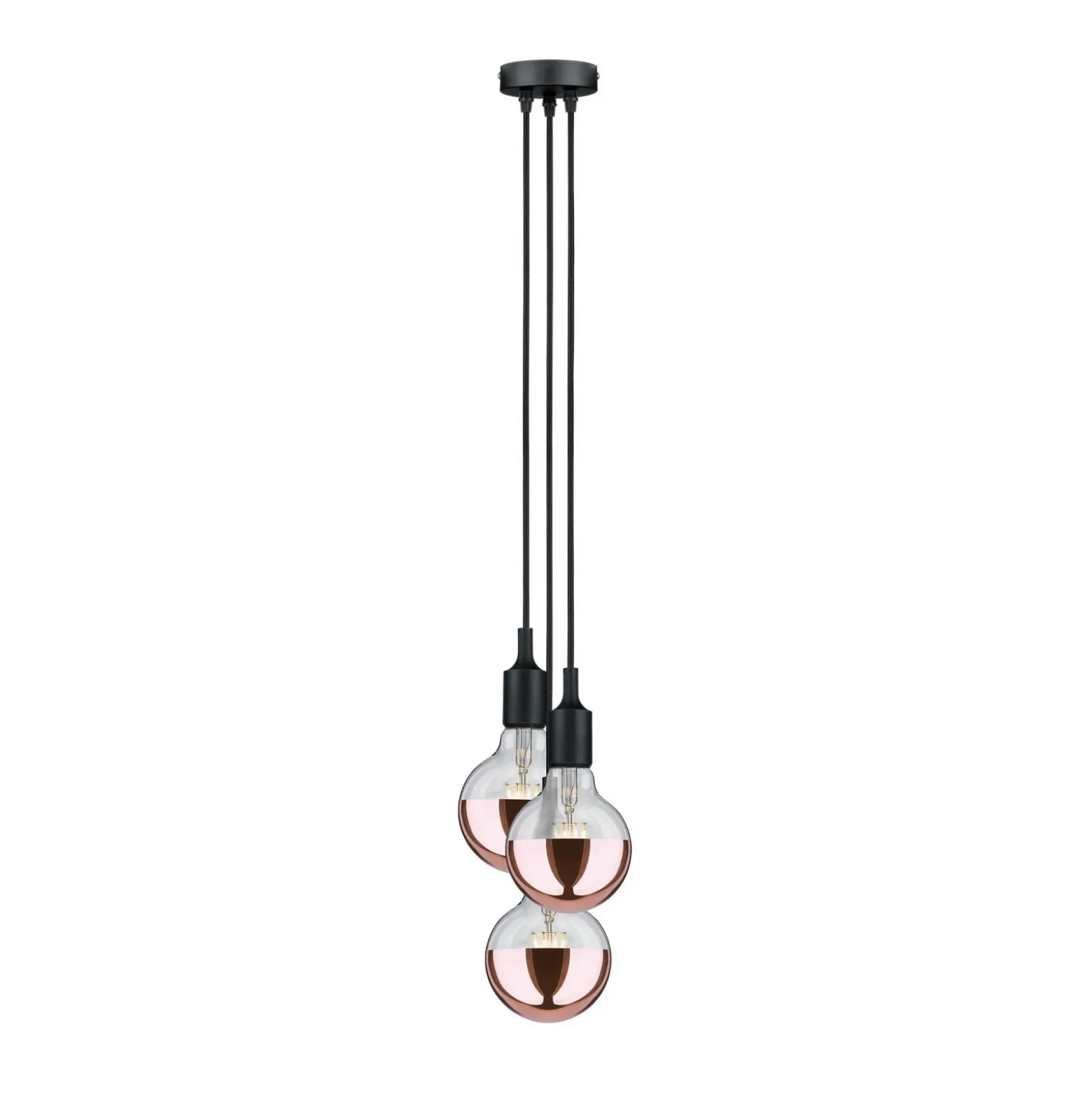 Paulmann Neordic Ketil colgante 3 luces negro