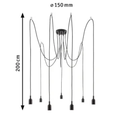 Paulmann Neordic Ketil lámpara colgante 7 luces