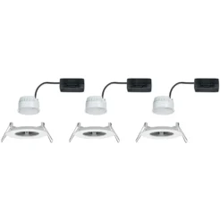 Paulmann Nova empotrada LED 3 ud. rígido, blanco
